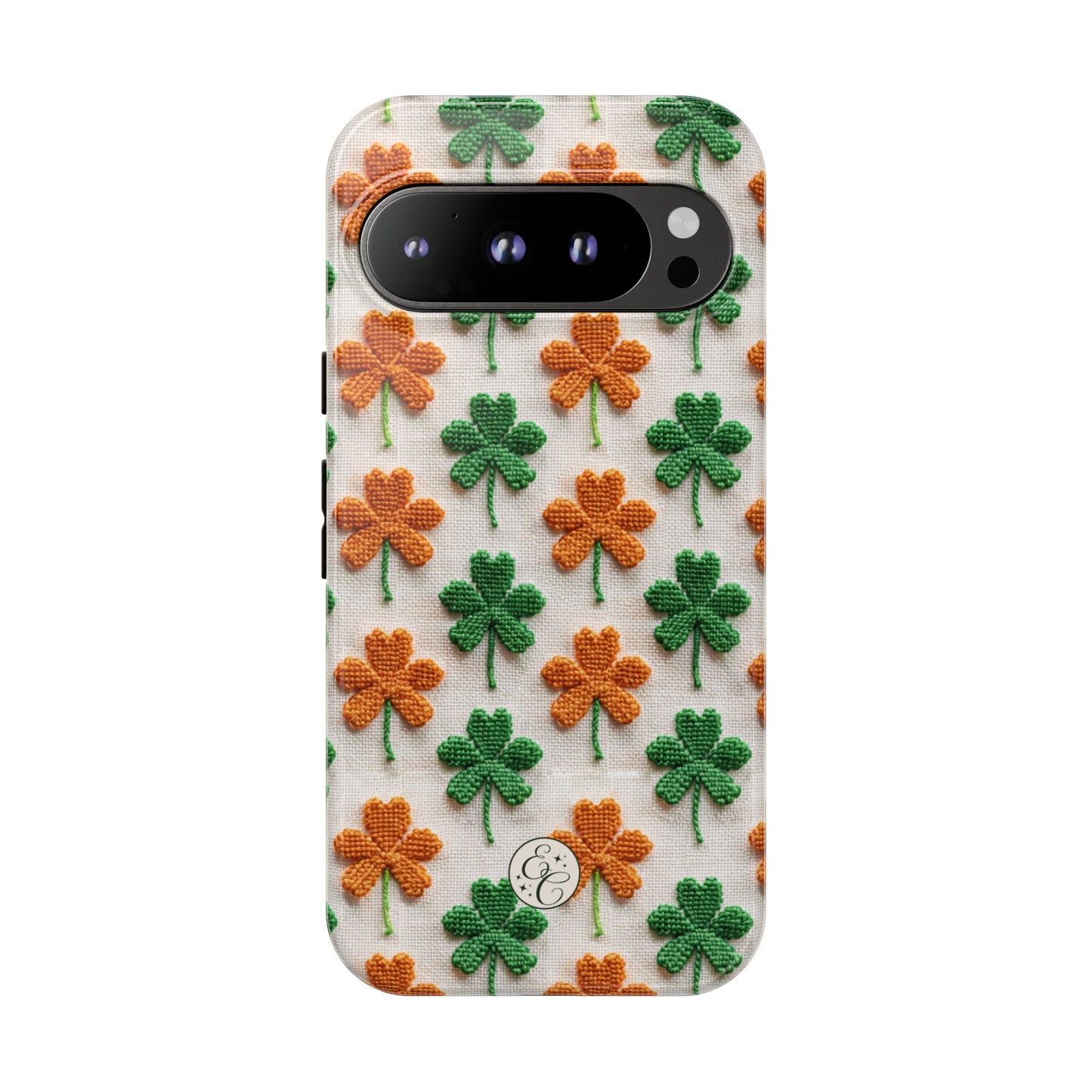 Lucky Shamrock Pattern Tough Phone Case