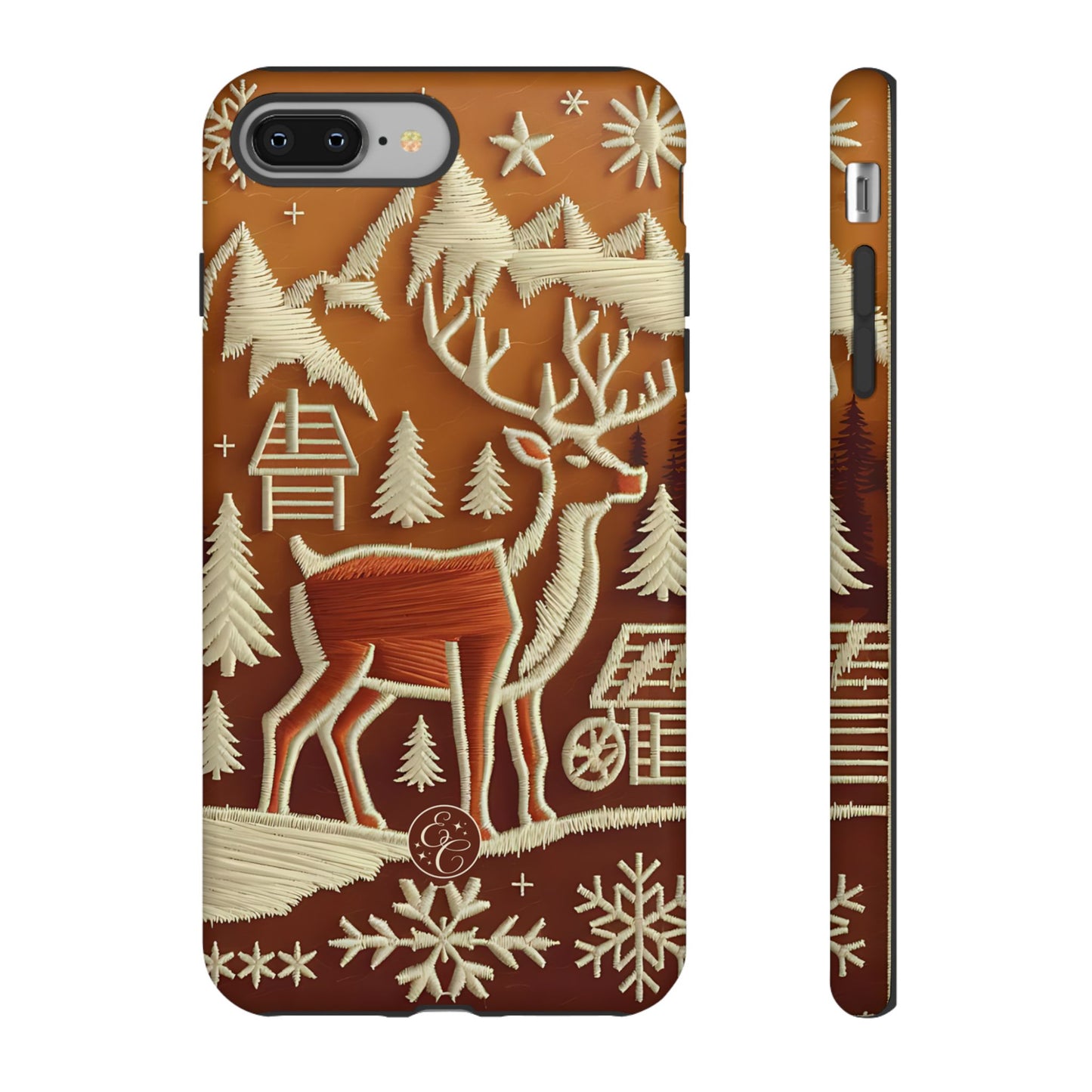 Rustic Reindeer Tough Phone Case