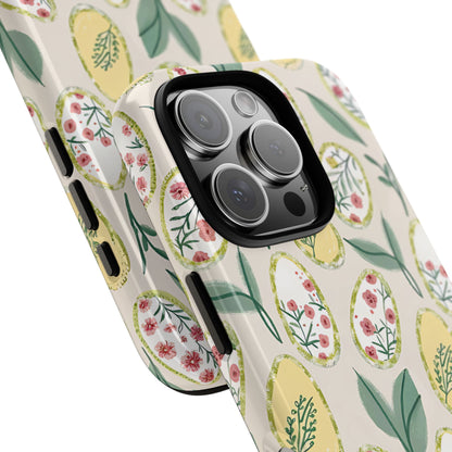 Floral Easter Egg Pattern Tough Phone Case