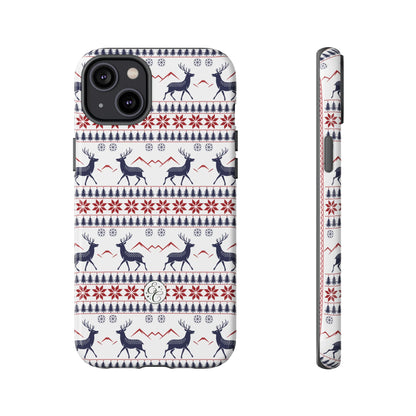 Christmas Reindeer Pattern Tough Phone Case
