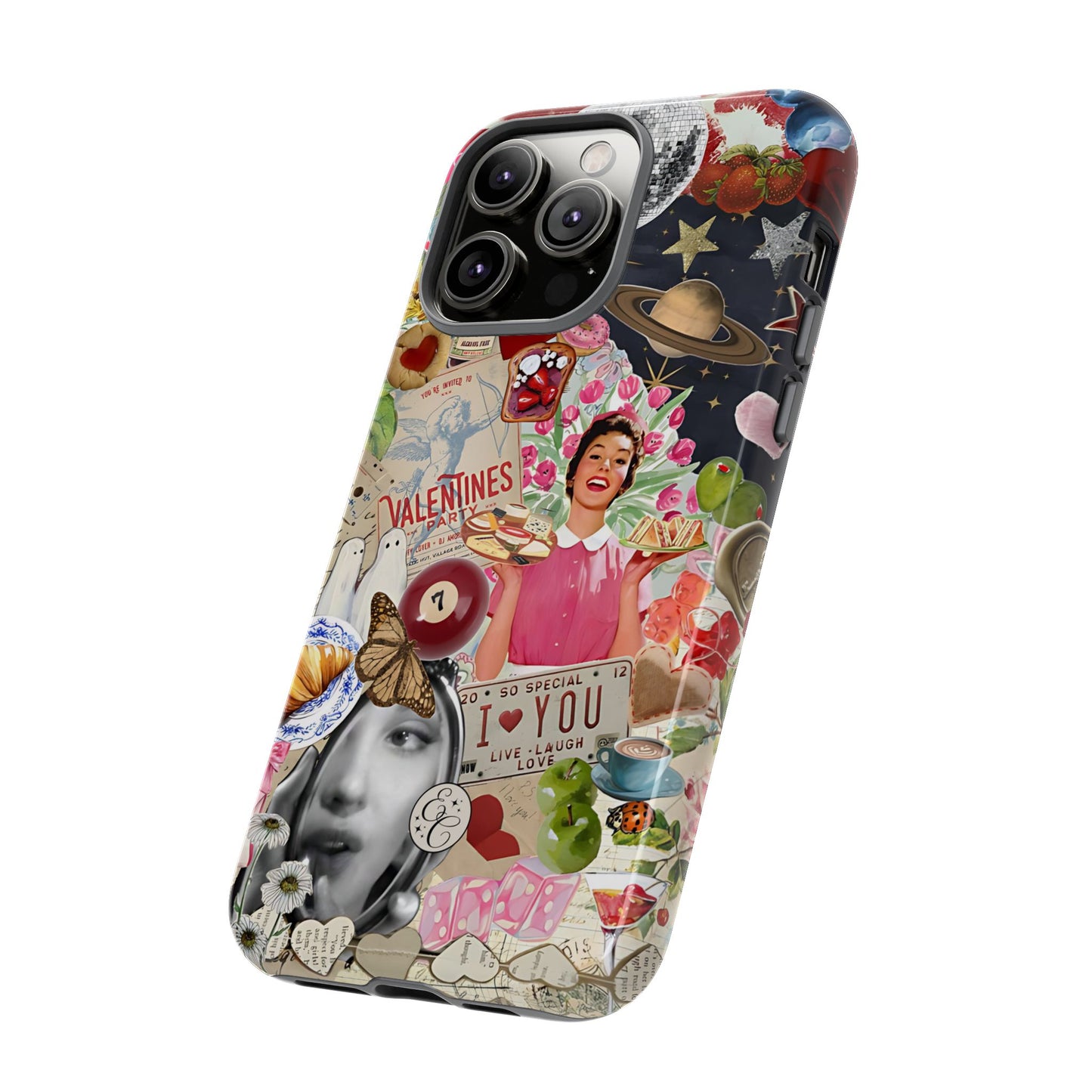 Retro Aesthetic Collage Art Tough Phone Case