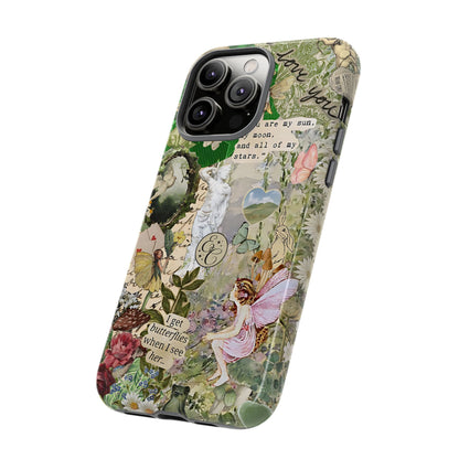 Vintage Botanical Collage Tough Phone Case