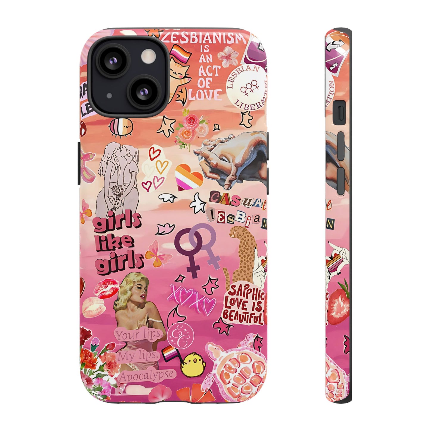 Lesbian Collage Tough Phone Case