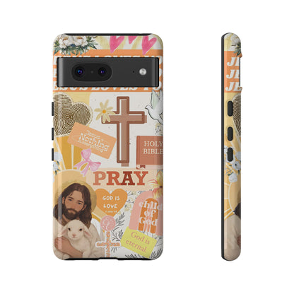 Christian Collage Tough Phone Case