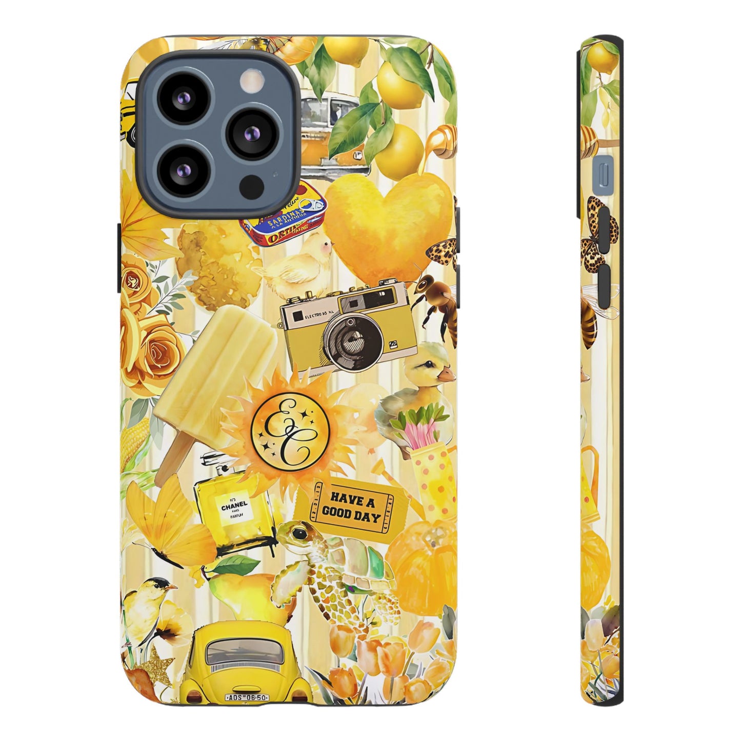 Yellow Aesthetic Collage Tough Phone Case