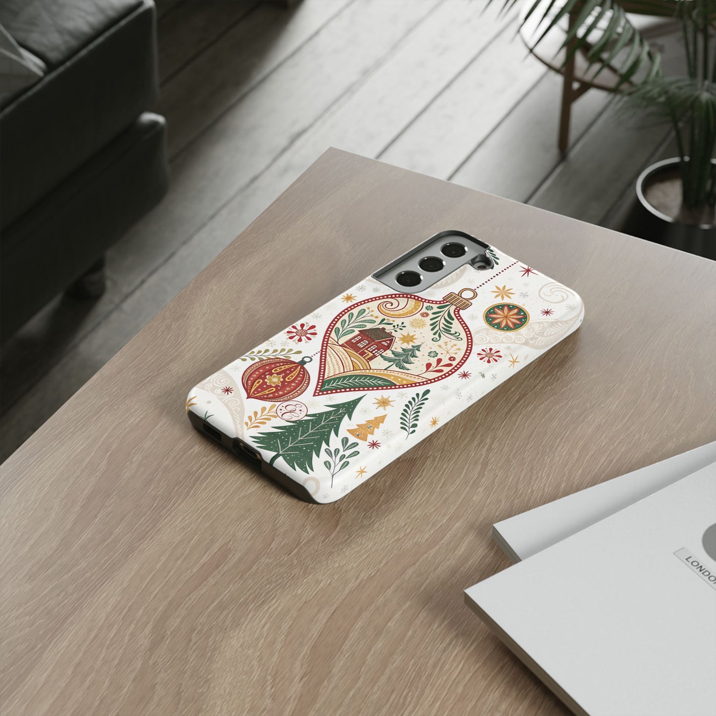 Cozy Christmas Ornament Tough Phone Case
