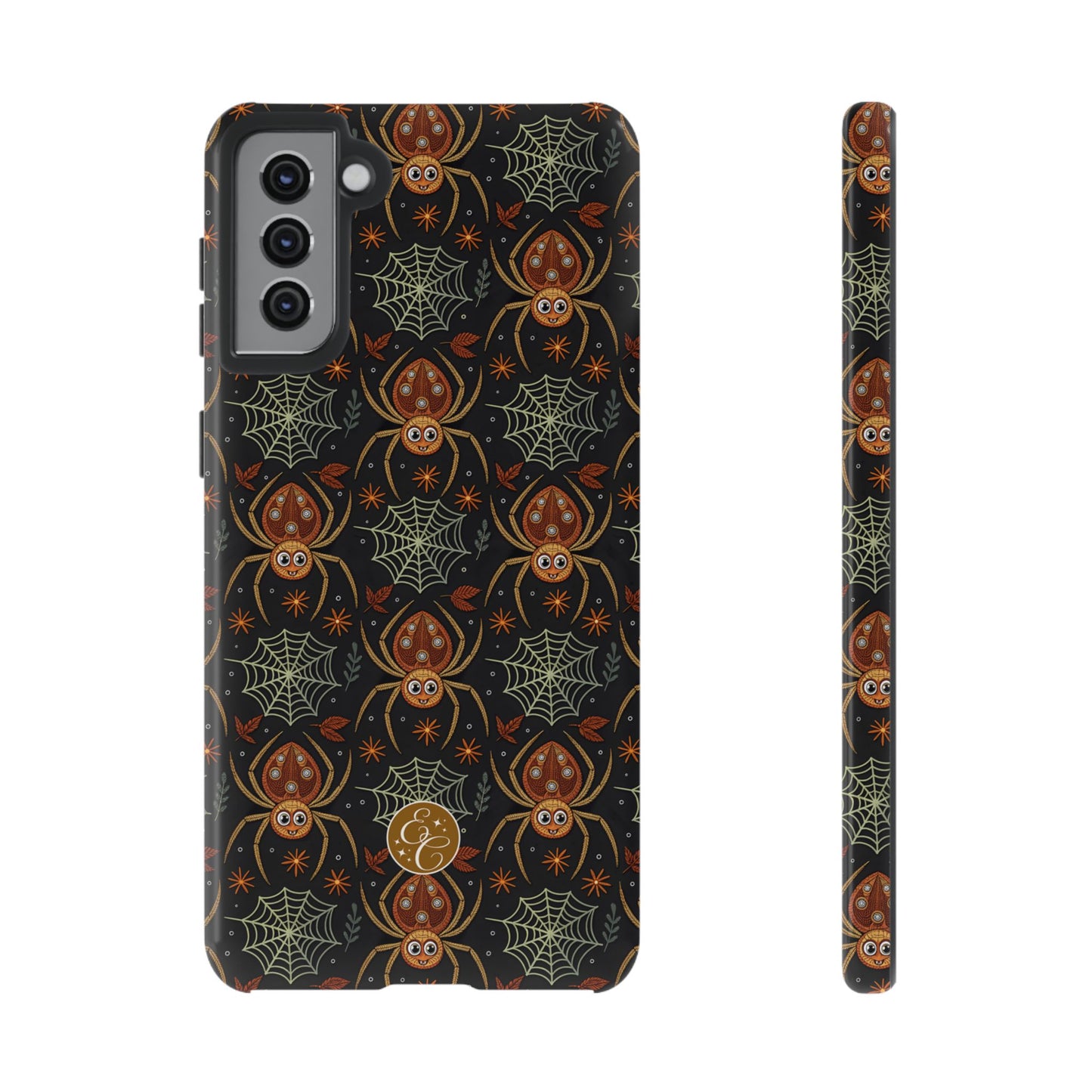 Boho Halloween Spider Pattern Tough Phone Case