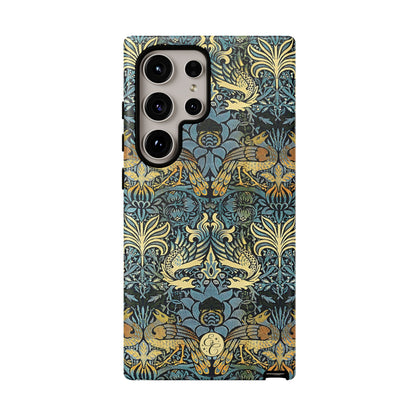 William Morris Peacock and Dragon Tough Phone Case