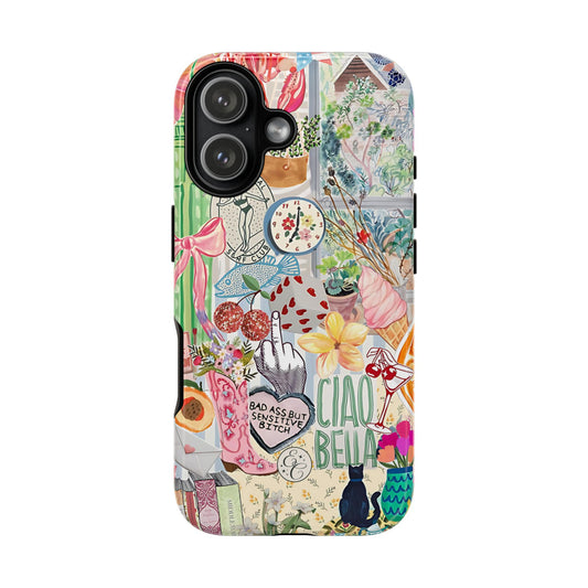 Coquette Art Collage Tough Phone Case
