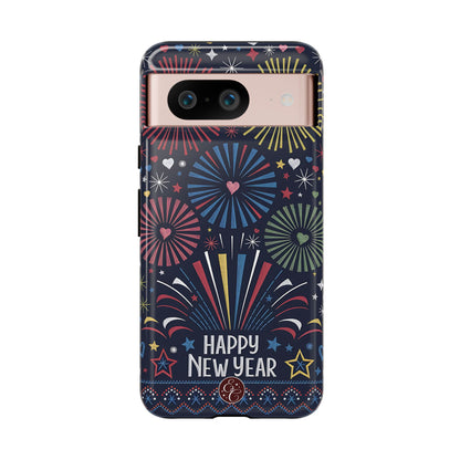 Happy New Year Fireworks Tough Phone Case