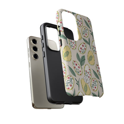 Floral Easter Egg Pattern Tough Phone Case
