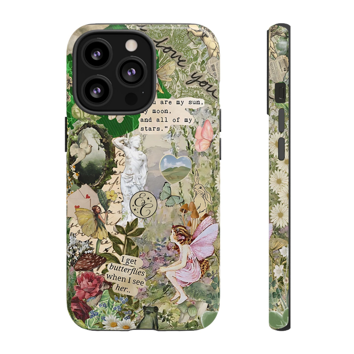 Vintage Botanical Collage Tough Phone Case