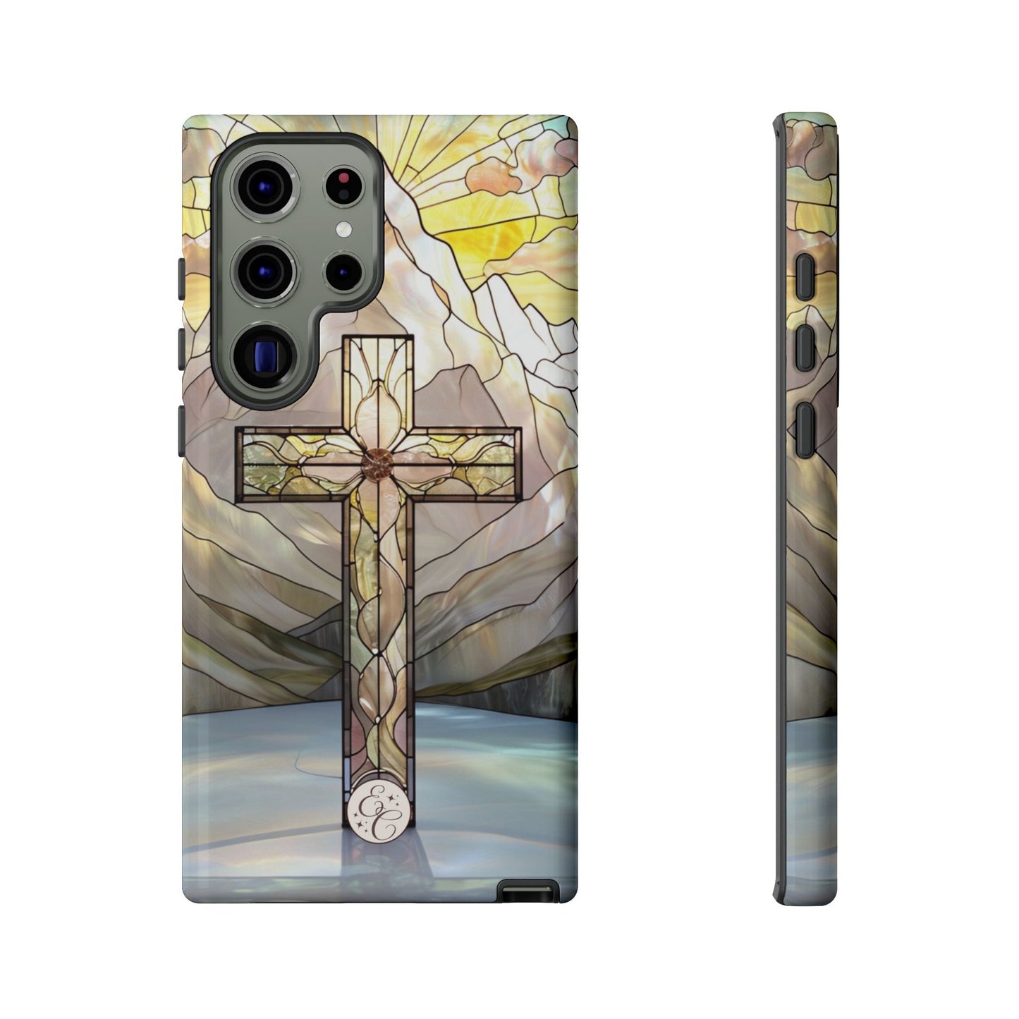 Stained Glass Cross Tough Phone Case