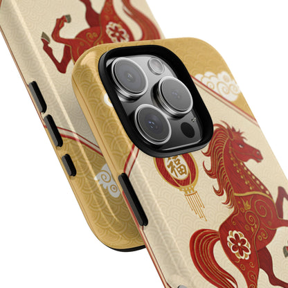 Chinese New Year Lucky Horse Tough Phone Case