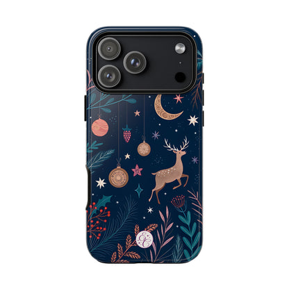 Boho Christmas Reindeer Tough Phone Case