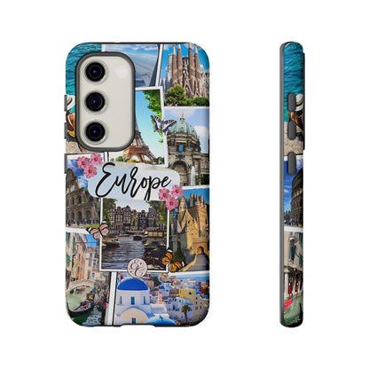 Europe Travel Collage Tough Phone Case