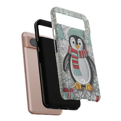 Cute Christmas Penguin Tough Phone Case