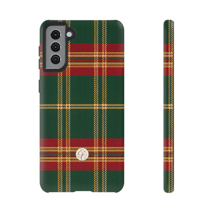 Green Red & Gold Plaid Tough Phone Case