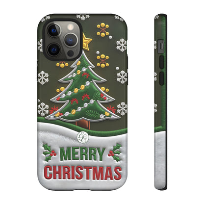 Merry Christmas Tree Tough Phone Case
