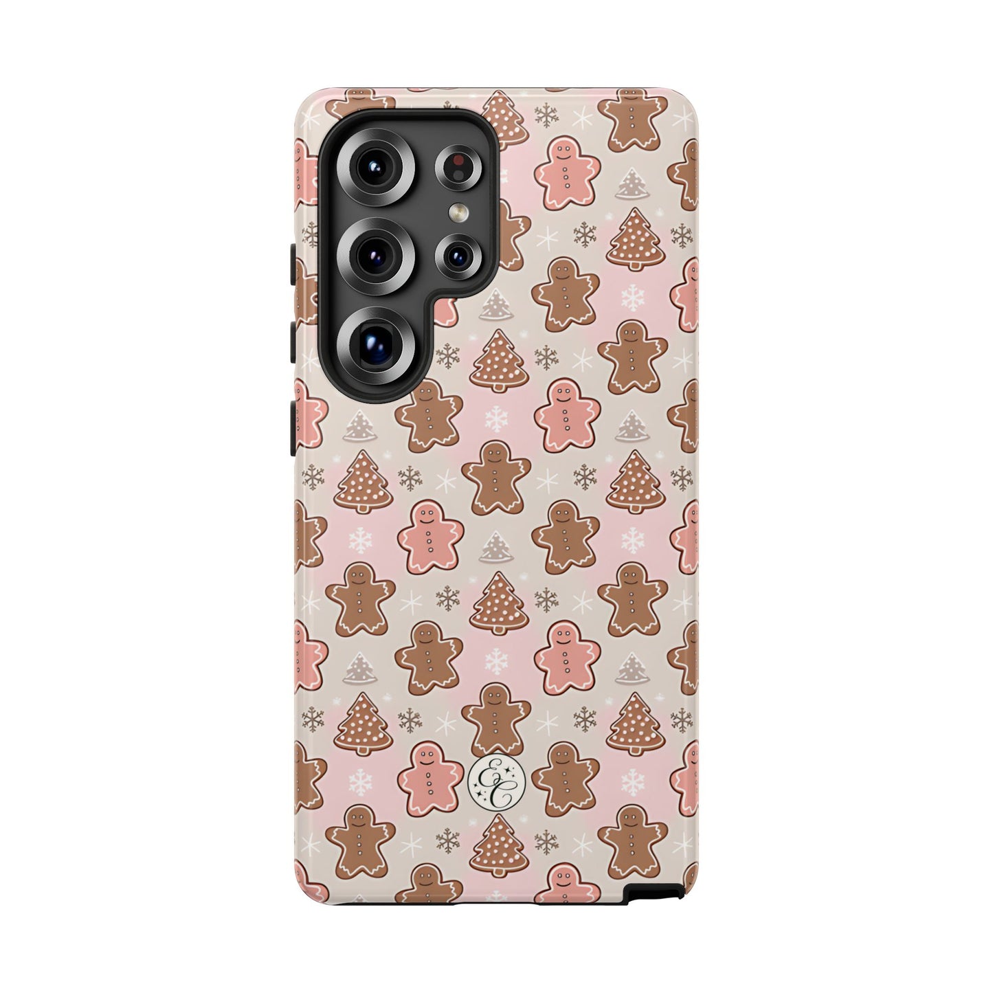 Gingerbread Men & Xmas Tree Pattern Tough Phone Case
