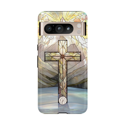 Stained Glass Cross Tough Phone Case