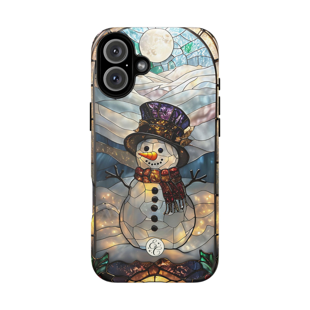 Snowman Stained Glass Phone Case