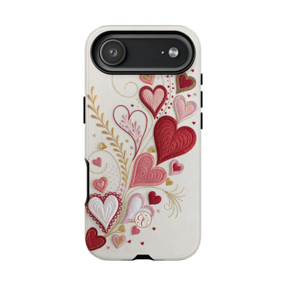Hearts Pattern Tough Phone Case