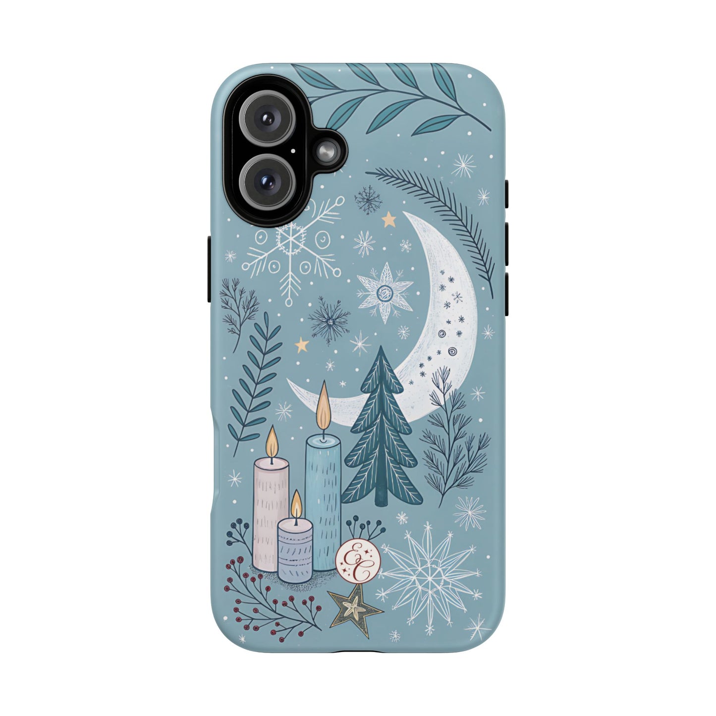 Winter Moon & Candles Tough Phone Case