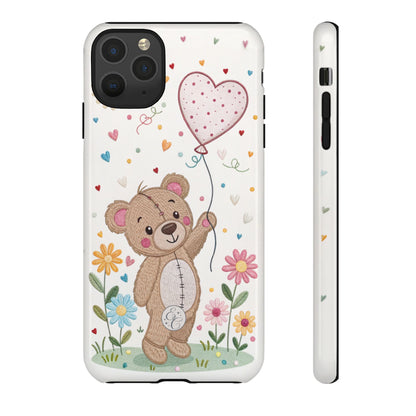 Cute Teddy Bear Tough Phone Case