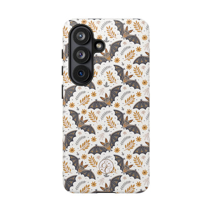 Boho Bat Pattern Halloween Phone Case