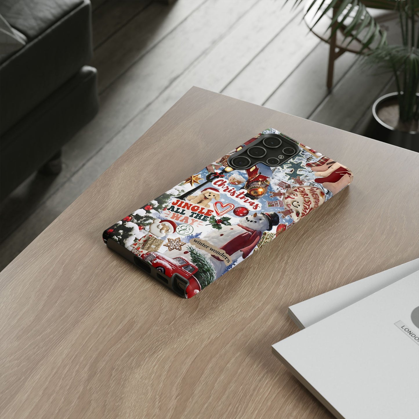 Christmas Holiday Collage Tough Phone Case