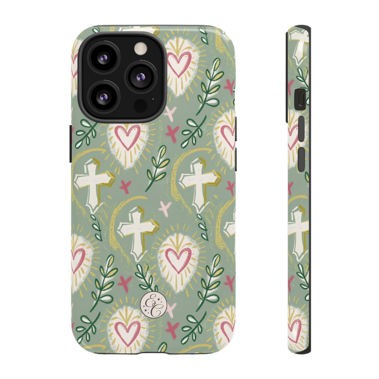 Christian Cross Boho Pattern Tough Phone Case