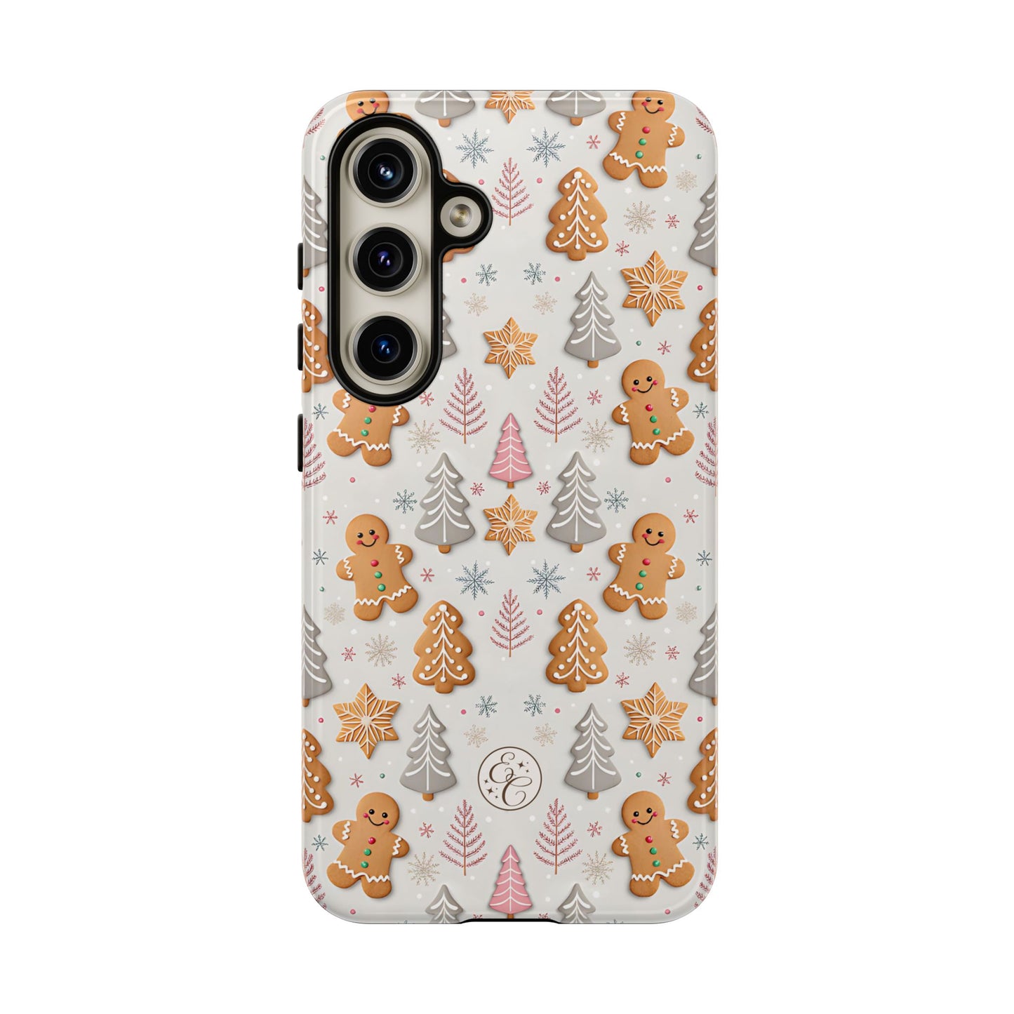 Christmas Gingerbread Man Pattern Tough Phone Case