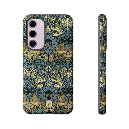 William Morris Peacock and Dragon Tough Phone Case