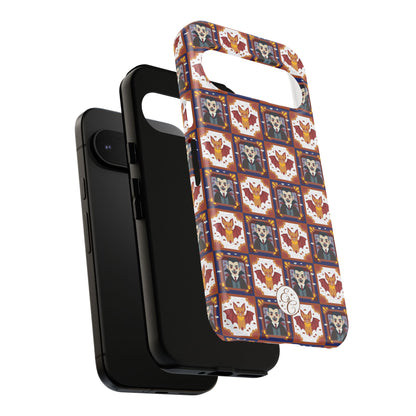 Dracula & Bat Pattern Halloween Phone Case