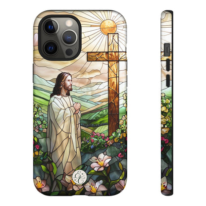 Jesus Stained Glass Tough Phone Case
