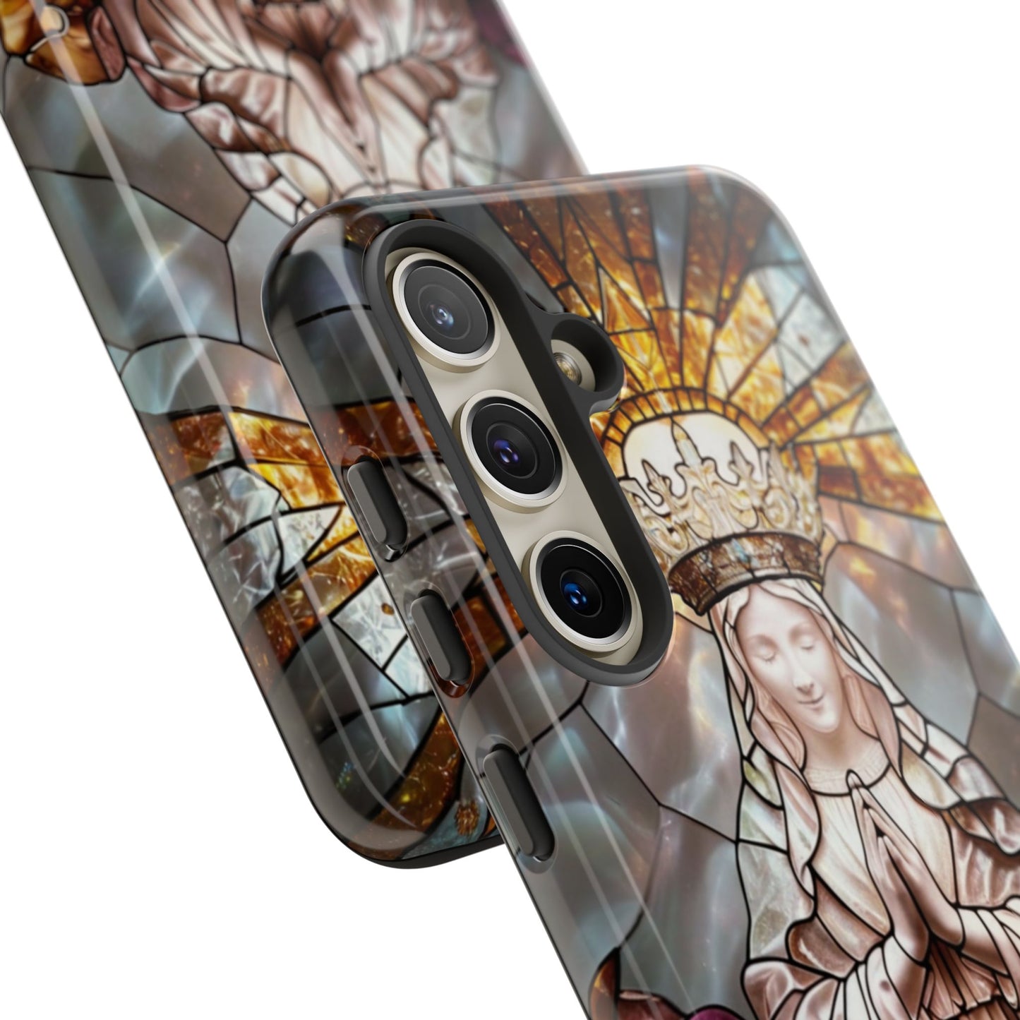Virgin Mary Stained Glass Tough Phone Case
