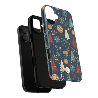 Christmas Holiday Pattern Tough Phone Case