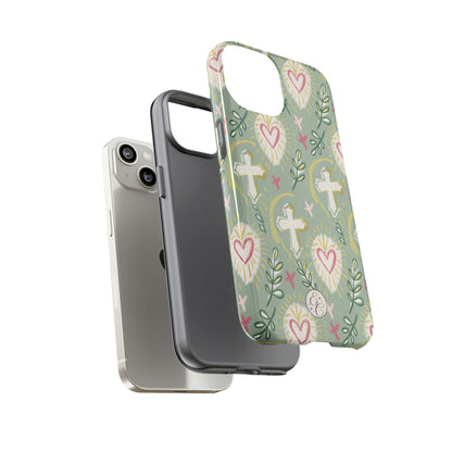 Christian Cross Boho Pattern Tough Phone Case