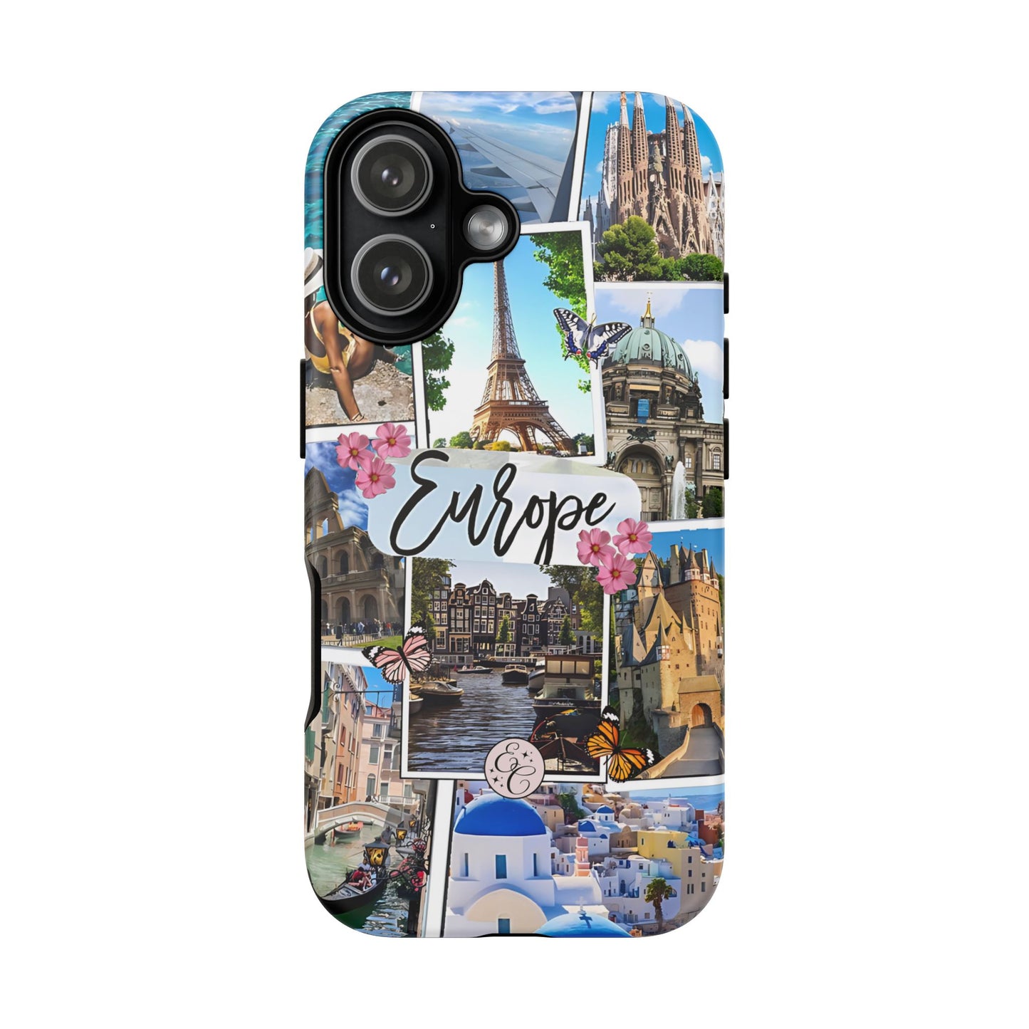 Europe Travel Collage Tough Phone Case
