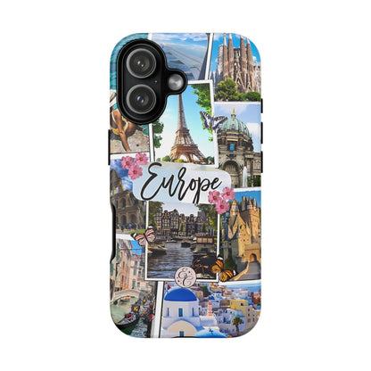 Europe Travel Collage Tough Phone Case