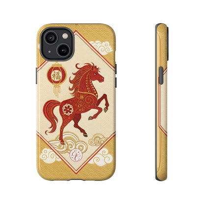 Chinese New Year Lucky Horse Tough Phone Case