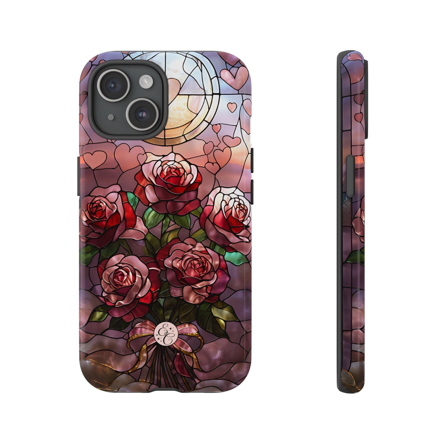 Bouquet of Roses Stained Glass Tough Phone Case
