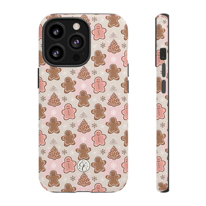 Gingerbread Men & Xmas Tree Pattern Tough Phone Case