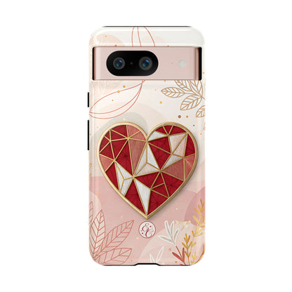 Geometric Heart Tough Phone Case