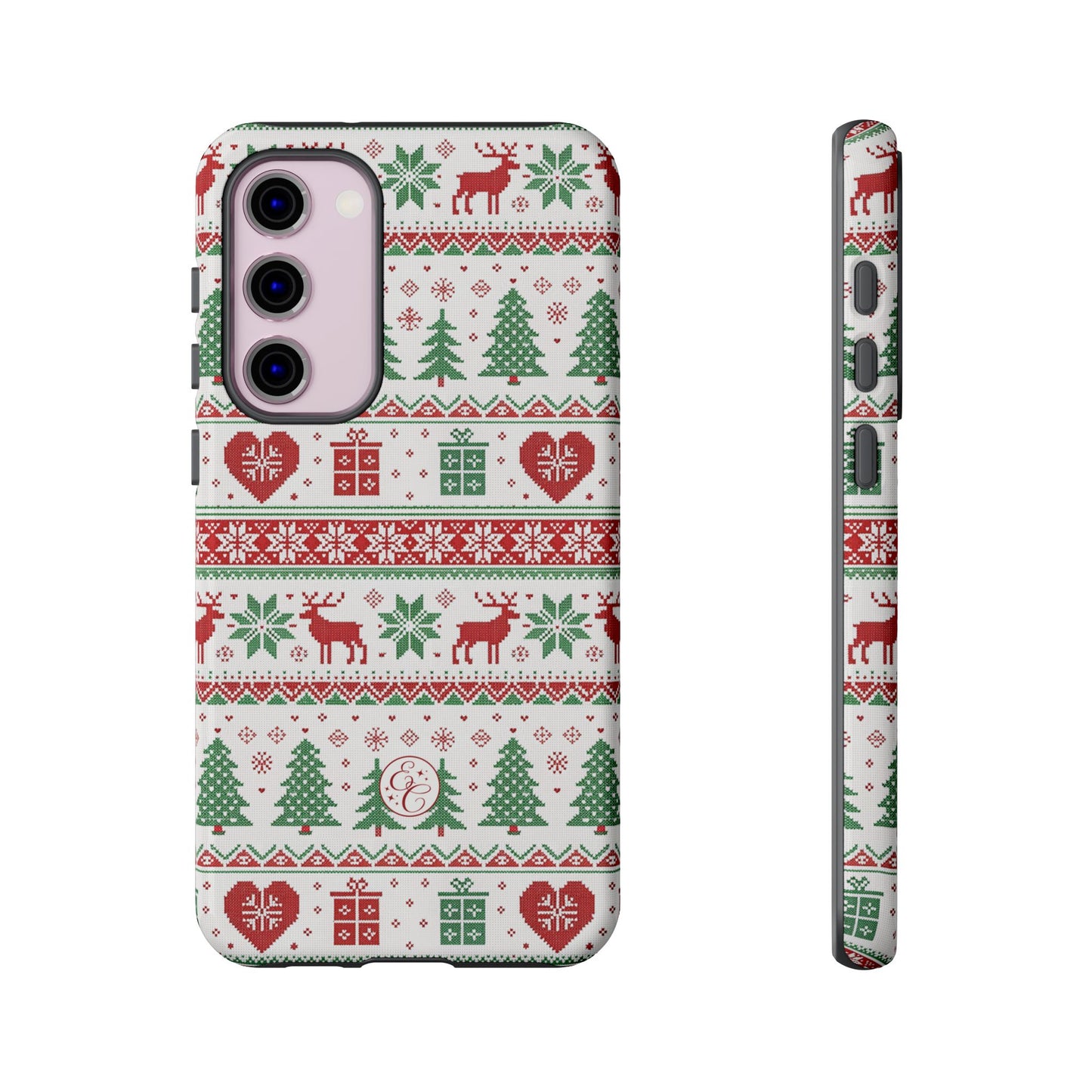 Ugly Christmas Sweater Pattern Tough Phone Case