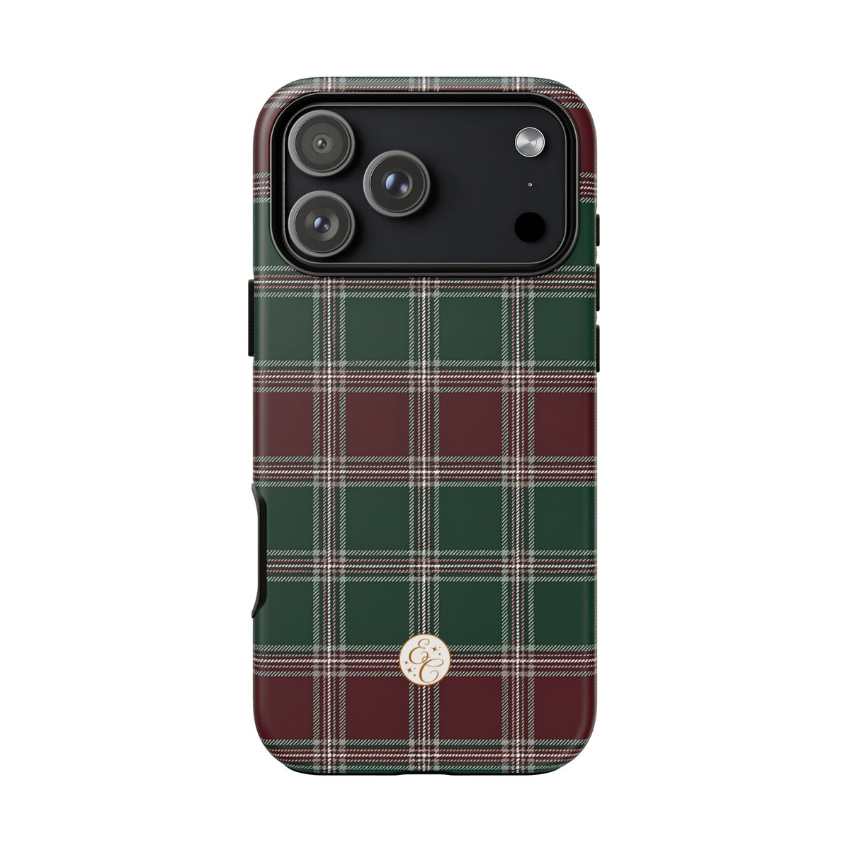 Green & Burgundy Plaid Christmas Phone Case