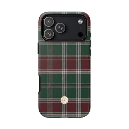 Green & Burgundy Plaid Christmas Phone Case
