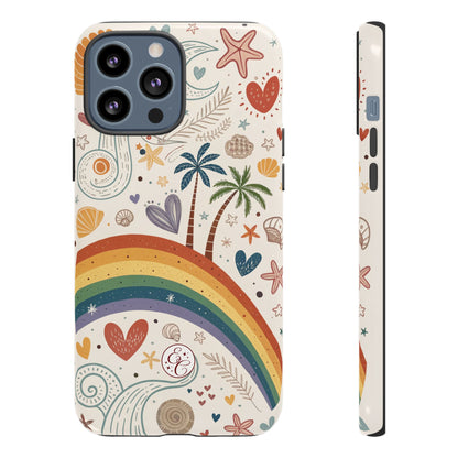 Rainbow Pride Boho Beach Tough Phone Case