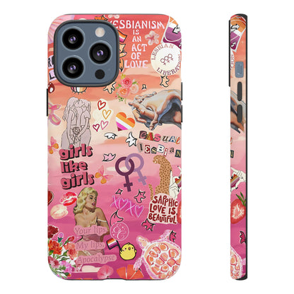 Lesbian Collage Tough Phone Case